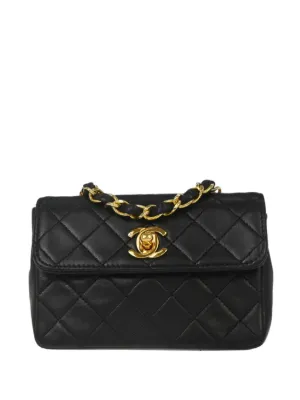 CHANEL Pre-Owned 1991 フル フラップ ショルダーバッグ | ブラック