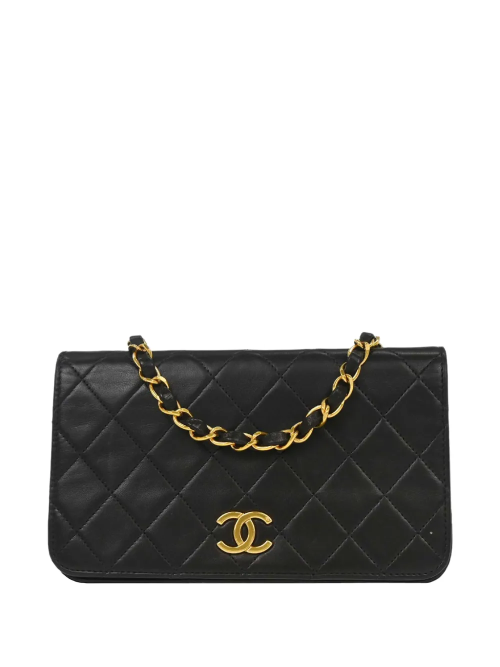 CHANEL Pre-Owned 1995 mini Full Flap shoulder bag - Black