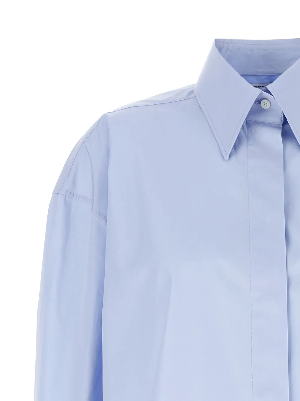 Givenchy Asymmetrisch popeline blouse Blauw