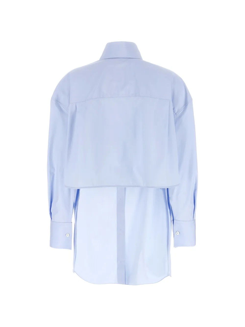 Givenchy Asymmetrisch popeline blouse Blauw