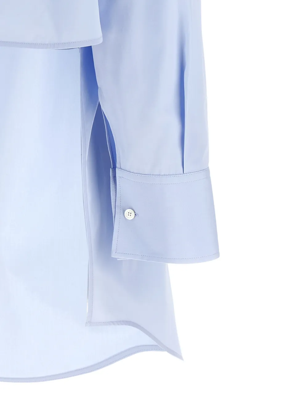 Givenchy Asymmetrisch popeline blouse Blauw
