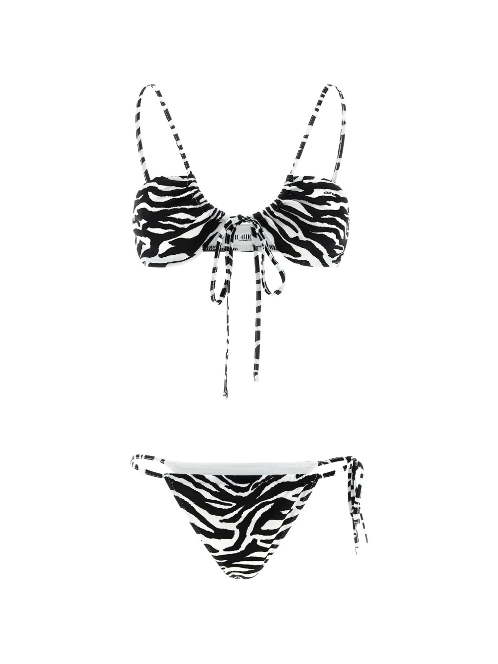 The Attico Bikini con stampa - Bianco