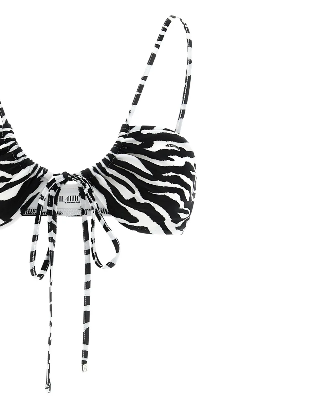 The Attico Bikini met dierenprint Wit