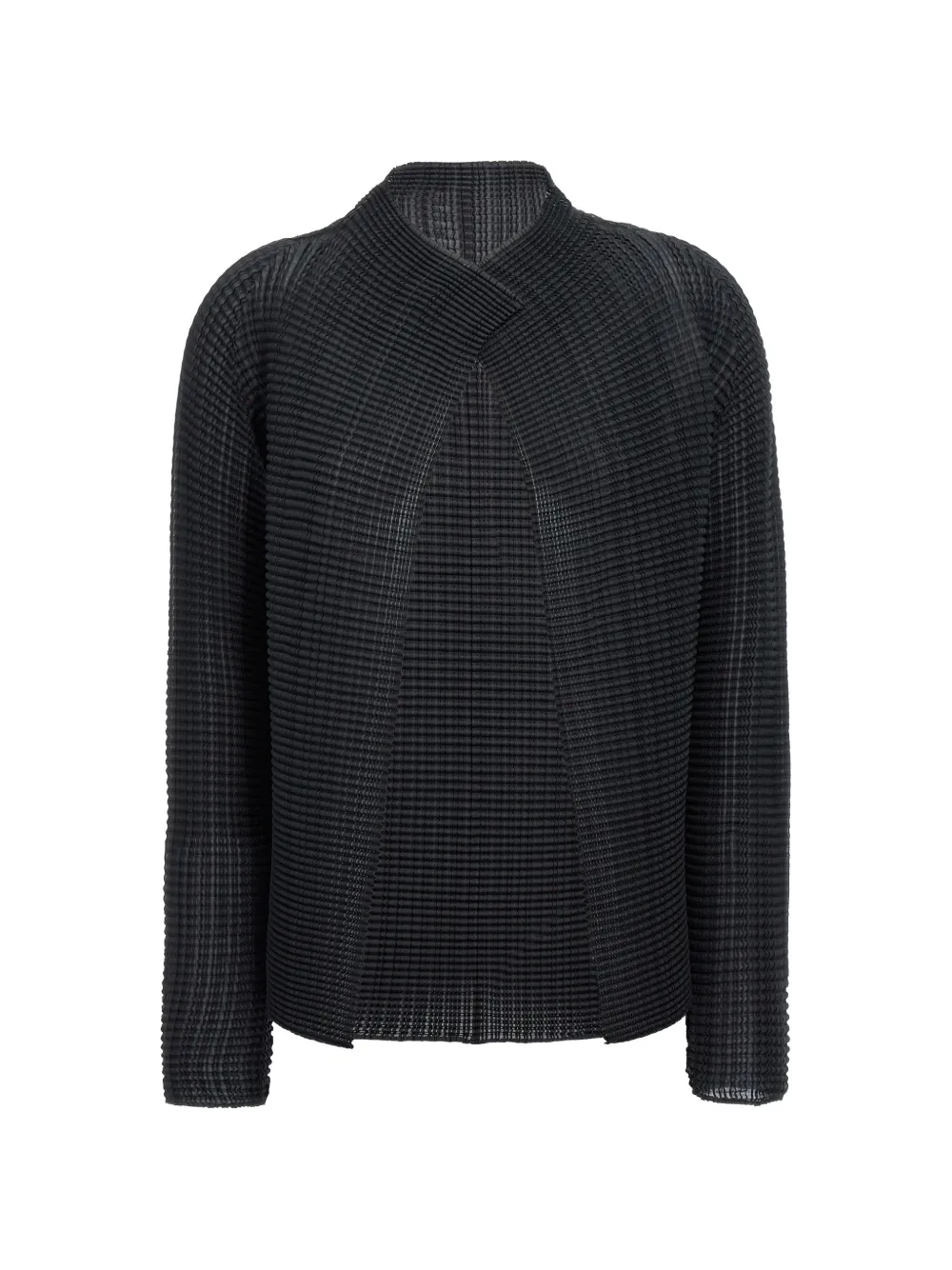 Issey Miyake Wooly Pleats cardigan - Black