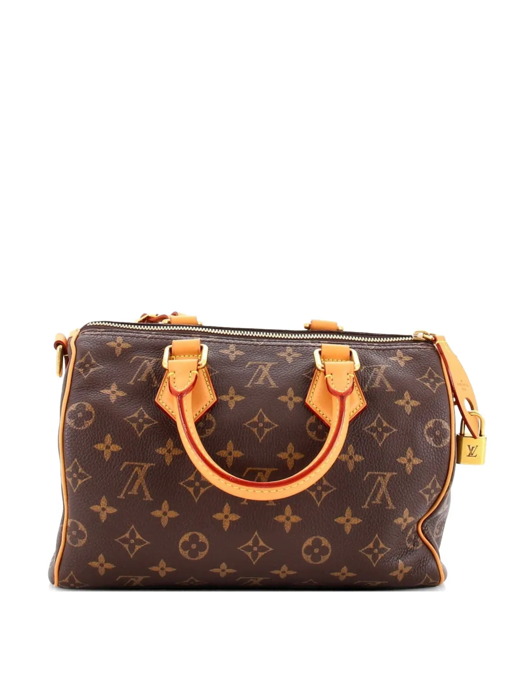 Louis Vuitton Pre-Owned Speedy P9 Bandouliere Bag Monogram Leather 25 satchel - Marrone