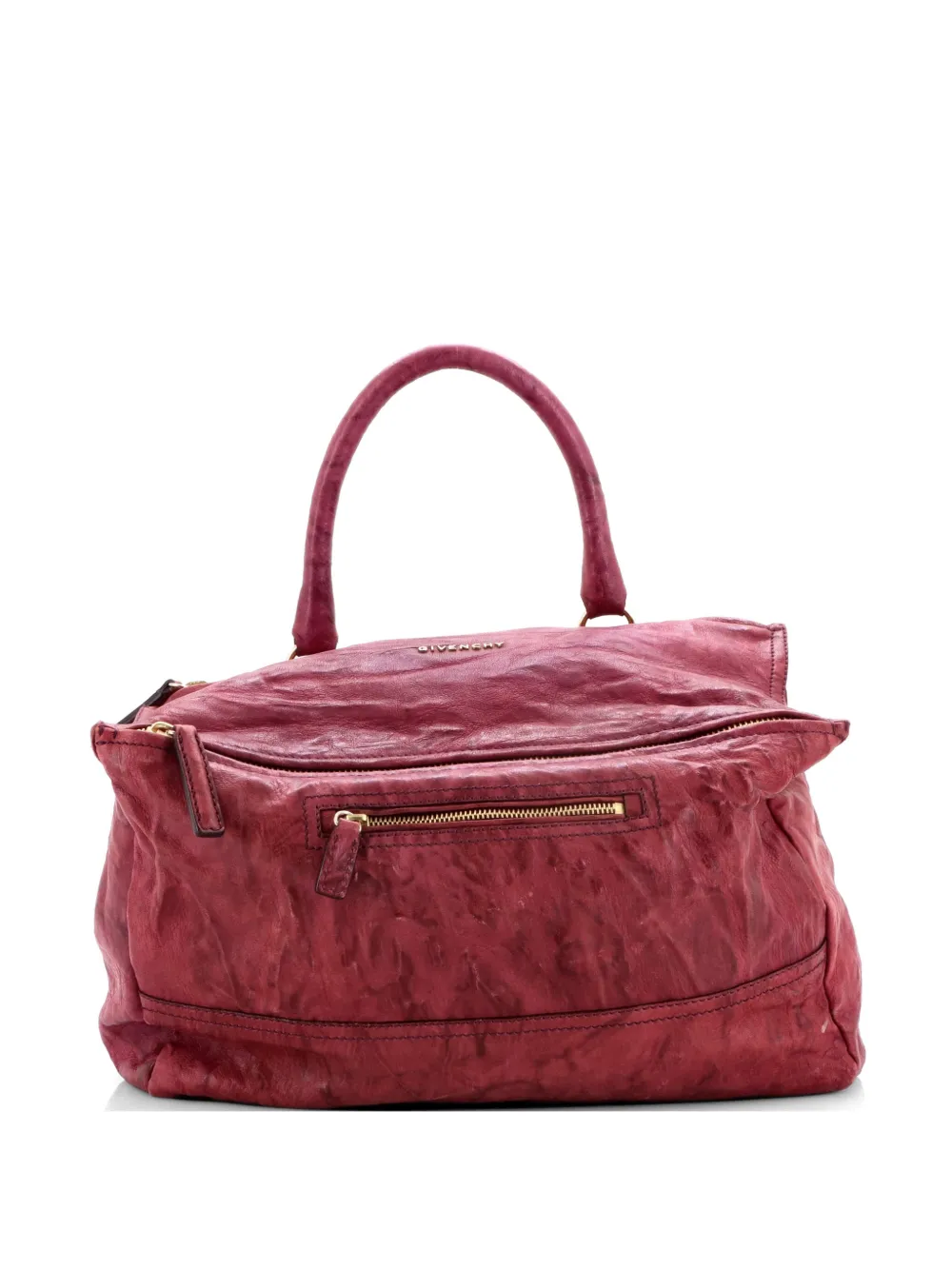Givenchy Pre-Owned Pandora Bag Distressed Leather Large satchel - Viola