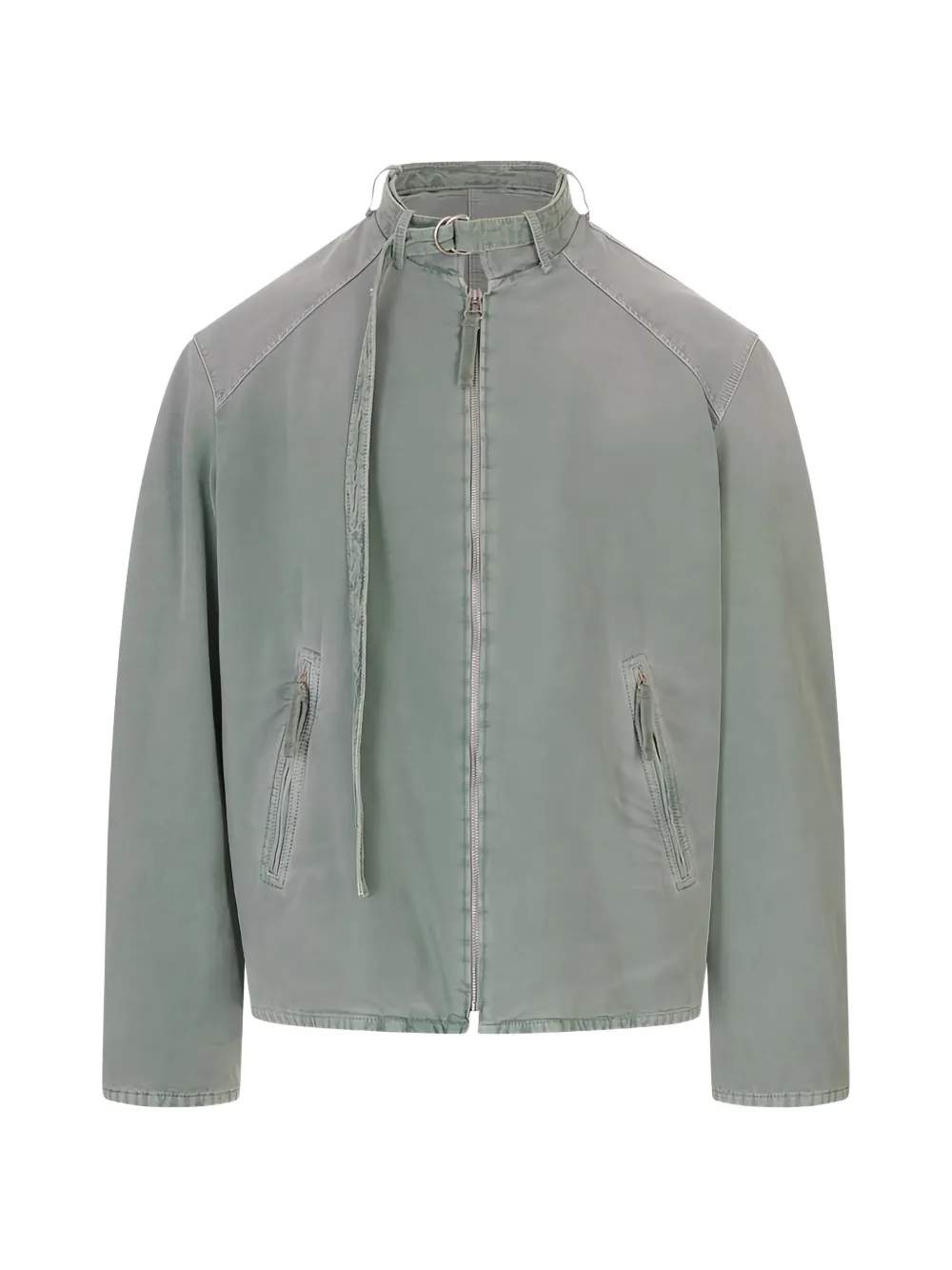 Marni buckle-collar raglan-sleeve jacket - Verde