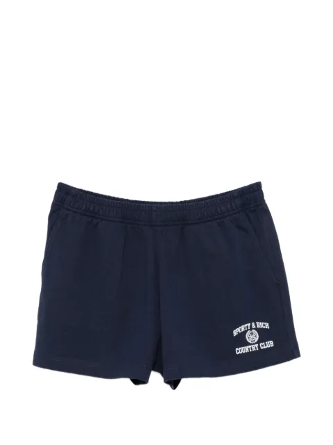 Sporty & Rich logo-print elasticated shorts