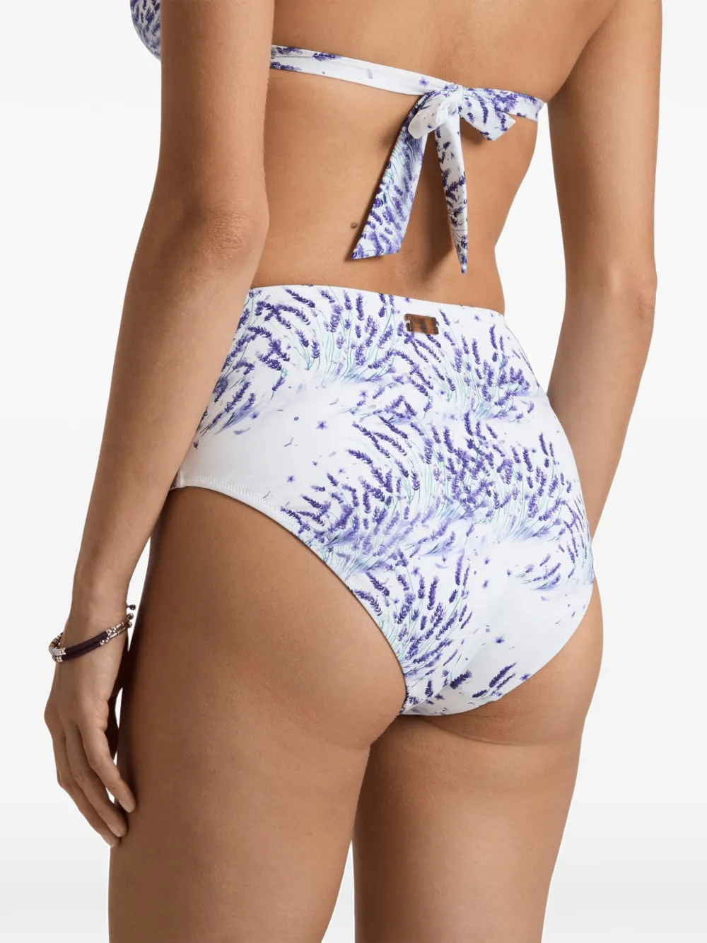 Vilebrequin Bikinislip met lavendelprint Wit