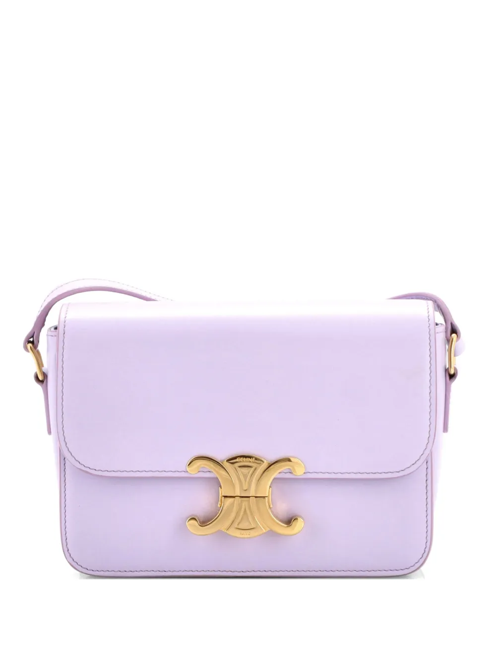 Celine Pre-Owned Triomphe Shoulder Bag Smooth Calfskin Teen crossbody bag - Viola