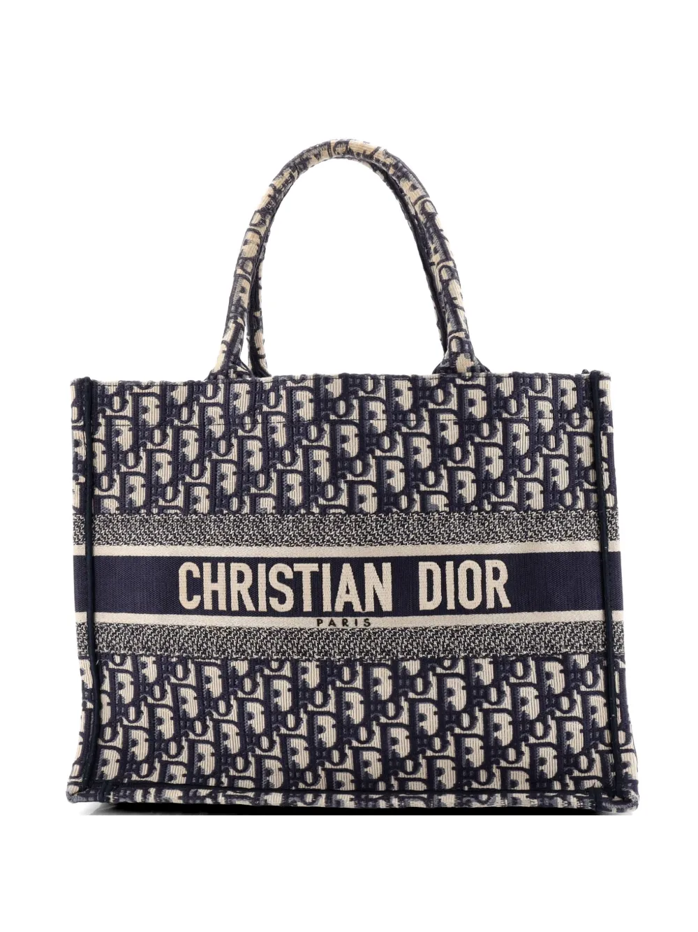 Christian Dior Pre-Owned Book Oblique Tote Bag aus Canvas - Blau