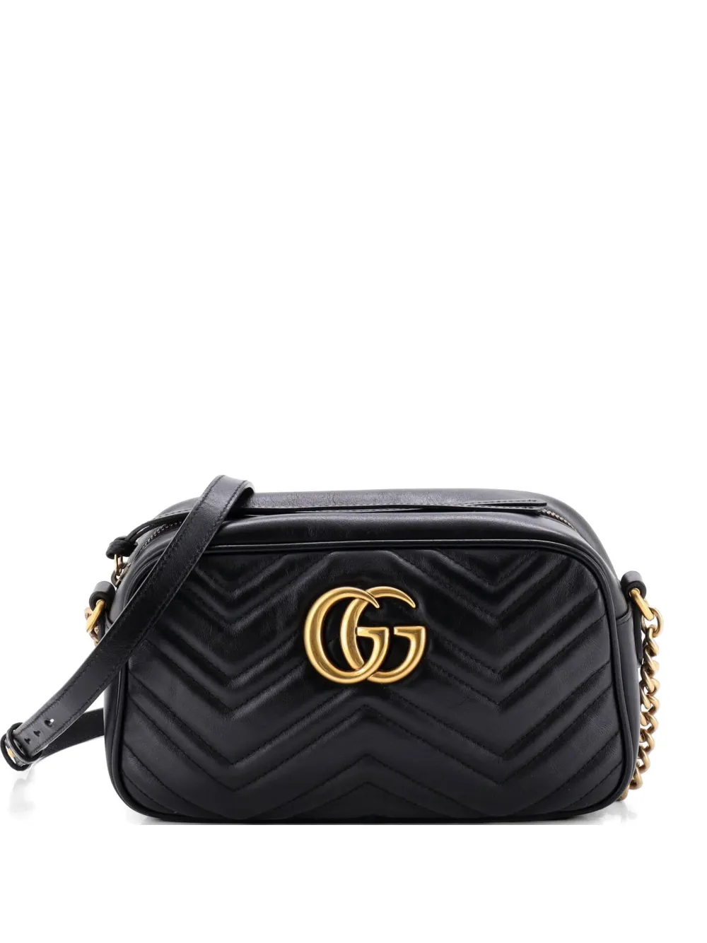 Gucci Pre-Owned GG Marmont Shoulder Bag Matelasse Leather Small crossbody bag - Schwarz