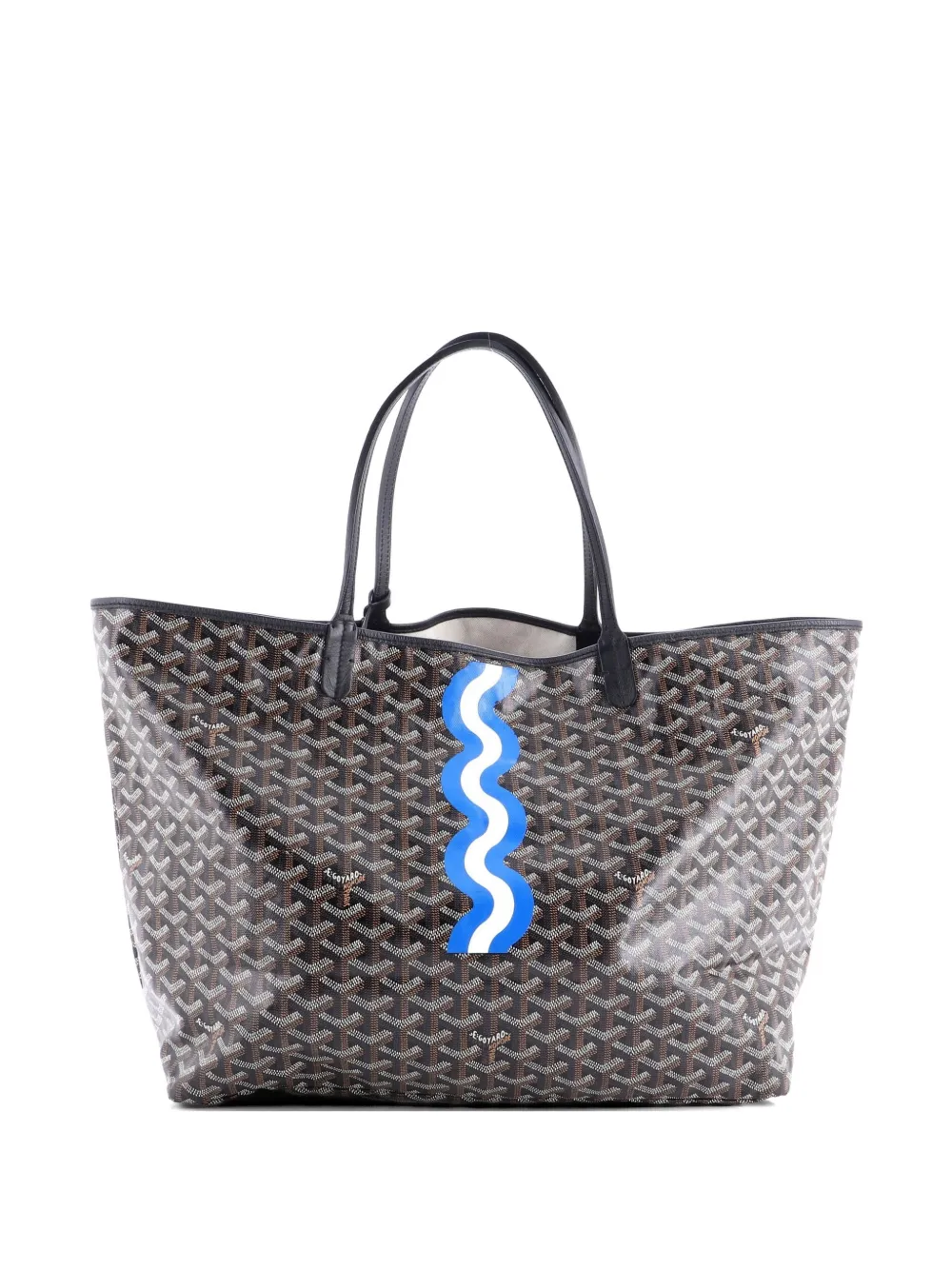 Goyard Pre-Owned Borsa tote Saint Louis GM in tela cerata con stampa - Nero