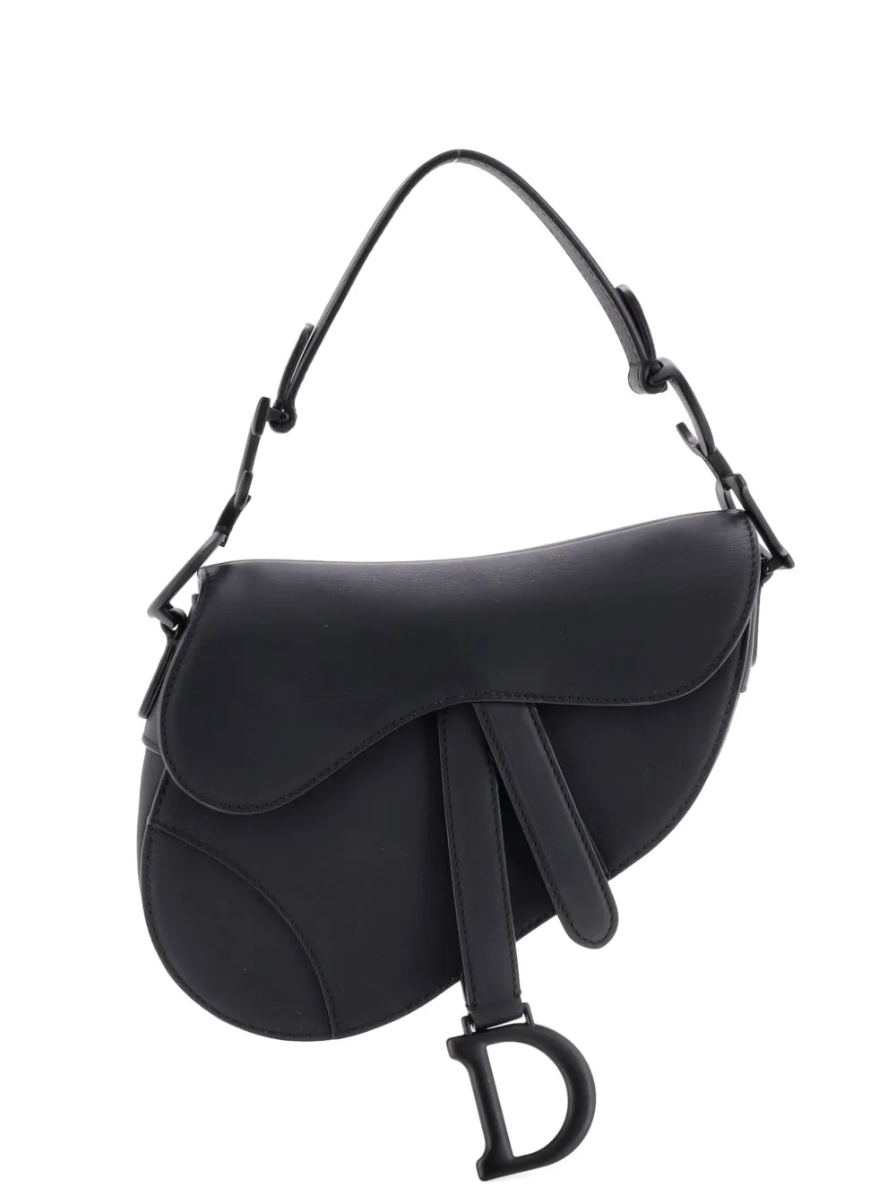 Christian Dior Pre-Owned Ultra Matte Saddle Handbag Leather Mini shoulder bag - Nero