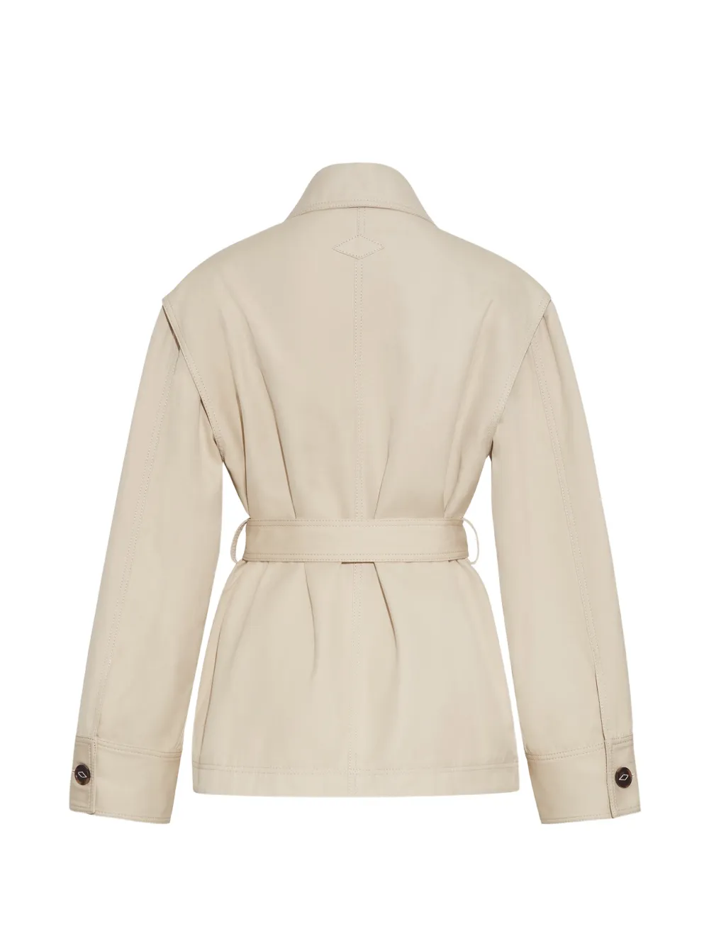 Adam Lippes Brixson legerjack met ceintuur Beige