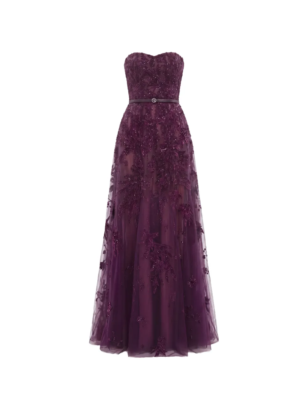 Saiid Kobeisy embroidered strapless maxi gown - Viola
