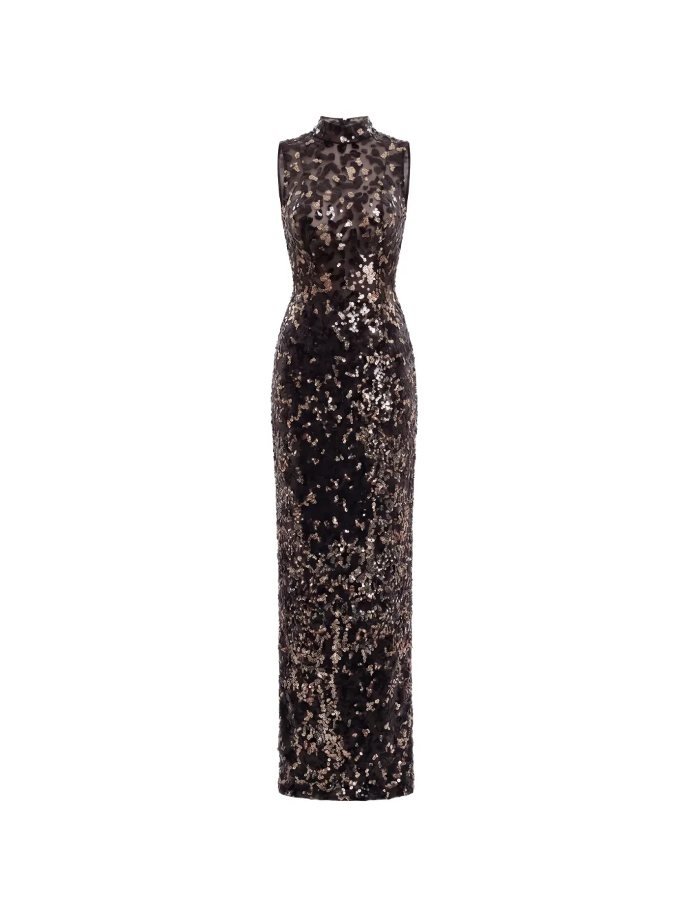 Saiid Kobeisy sequin-embroidered sleeveless maxi dress - Nero