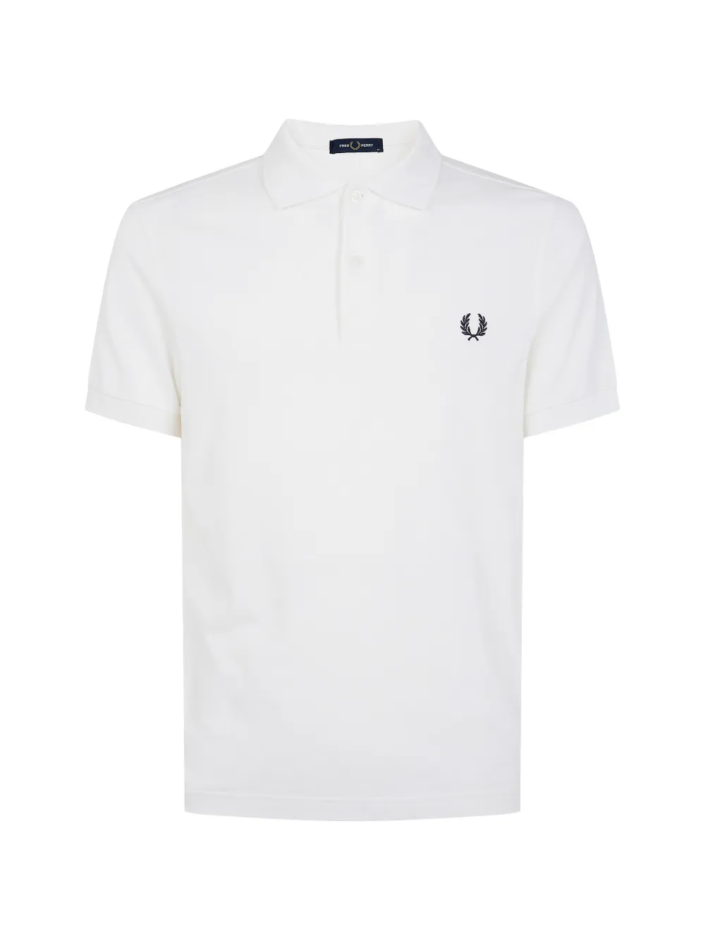 Fred Perry logo-embroidered polo shirt - Weiß