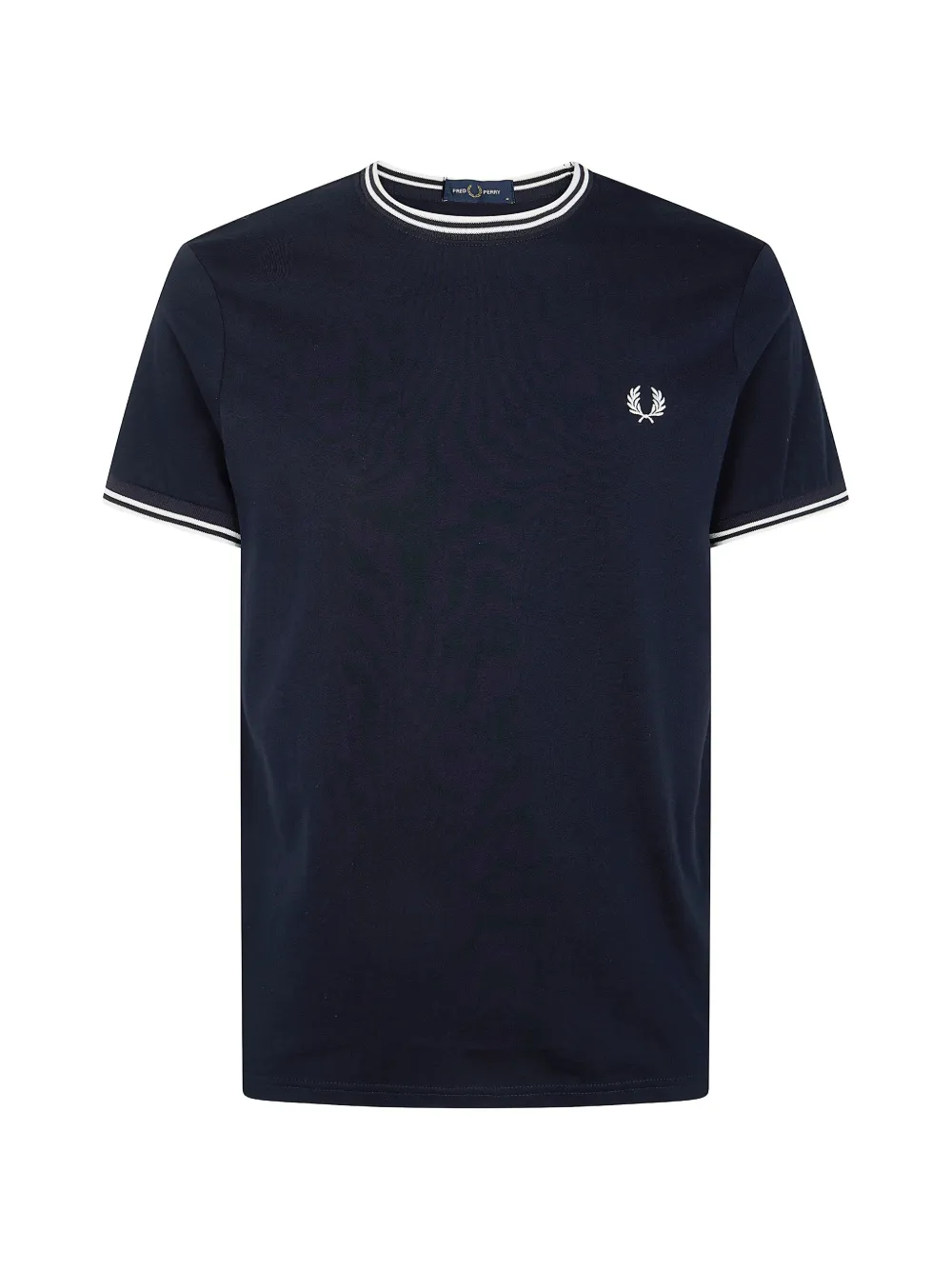 Fred Perry logo-embroidered T-shirt - Blau