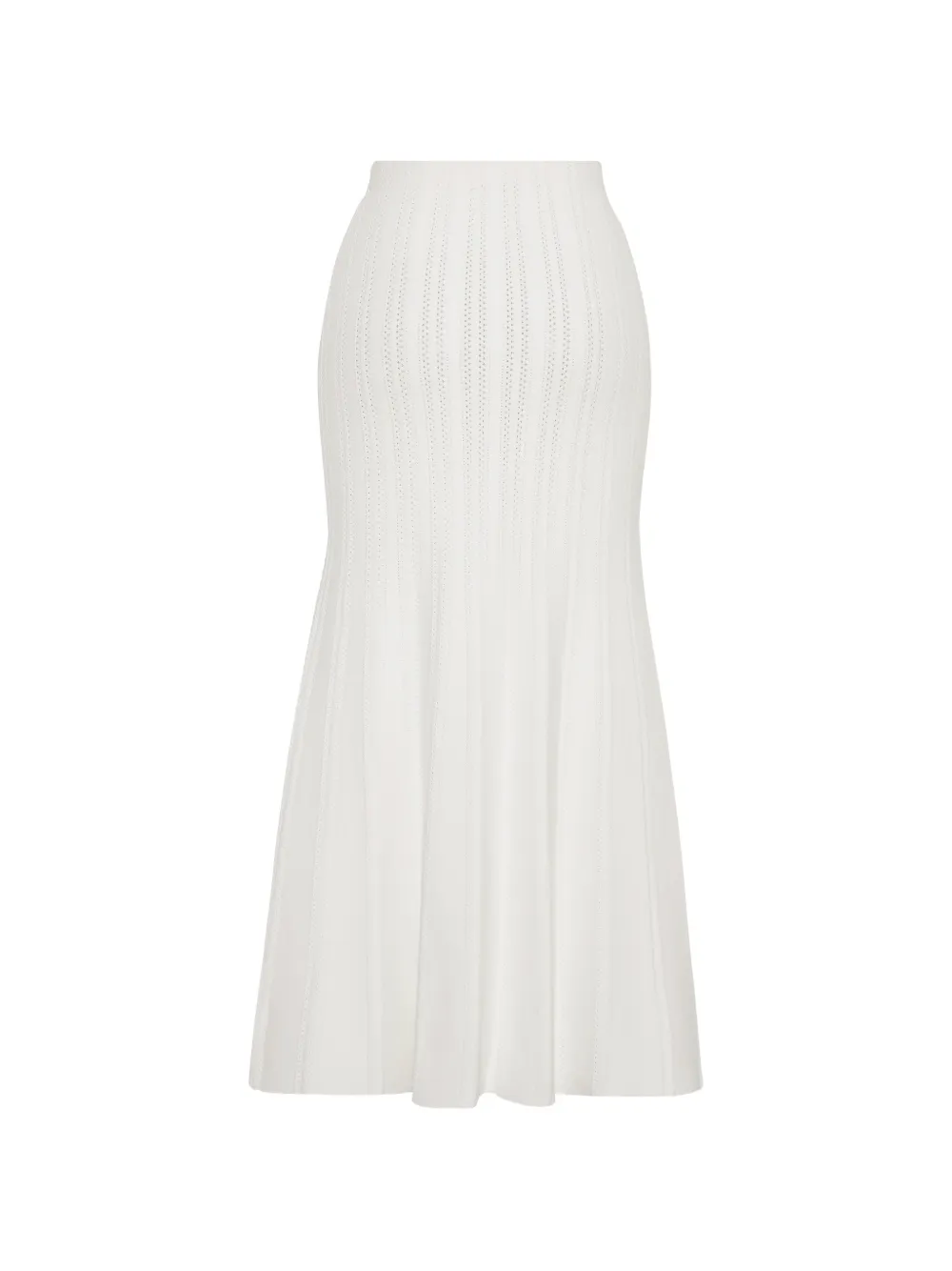 Adam Lippes Lyra pointelle-knit midi skirt - White