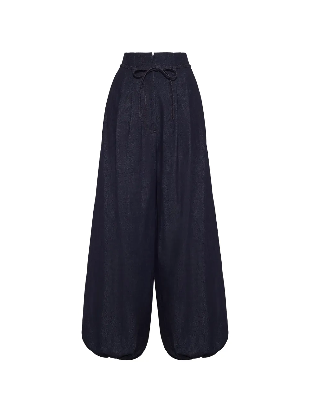 Adam Lippes Kaito tie-fastening wide-leg jeans - Blu