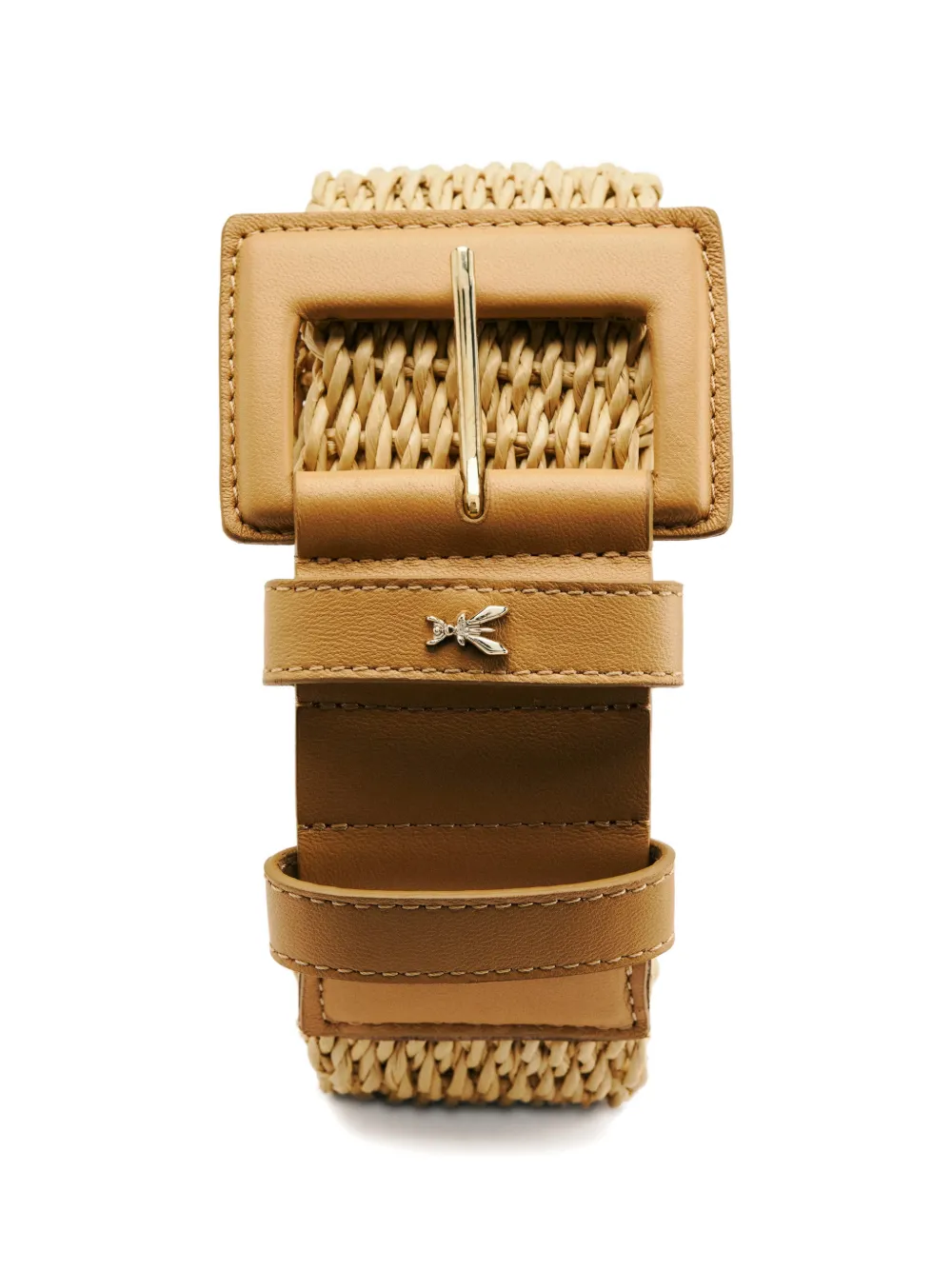 Patrizia Pepe Geweven high-waist riem Beige