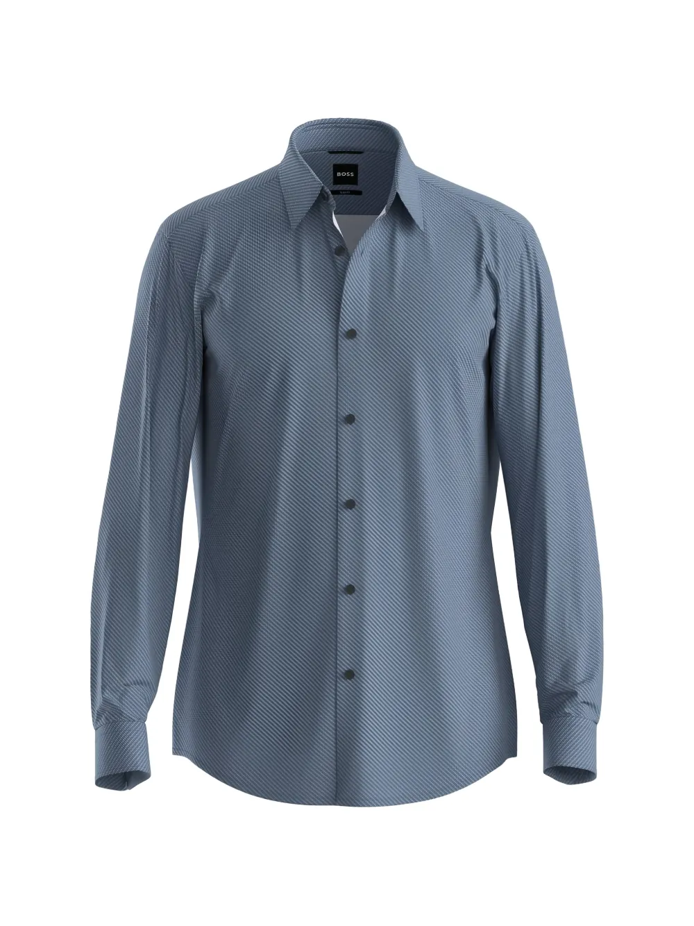 BOSS long-sleeves button-up shirt - Blu