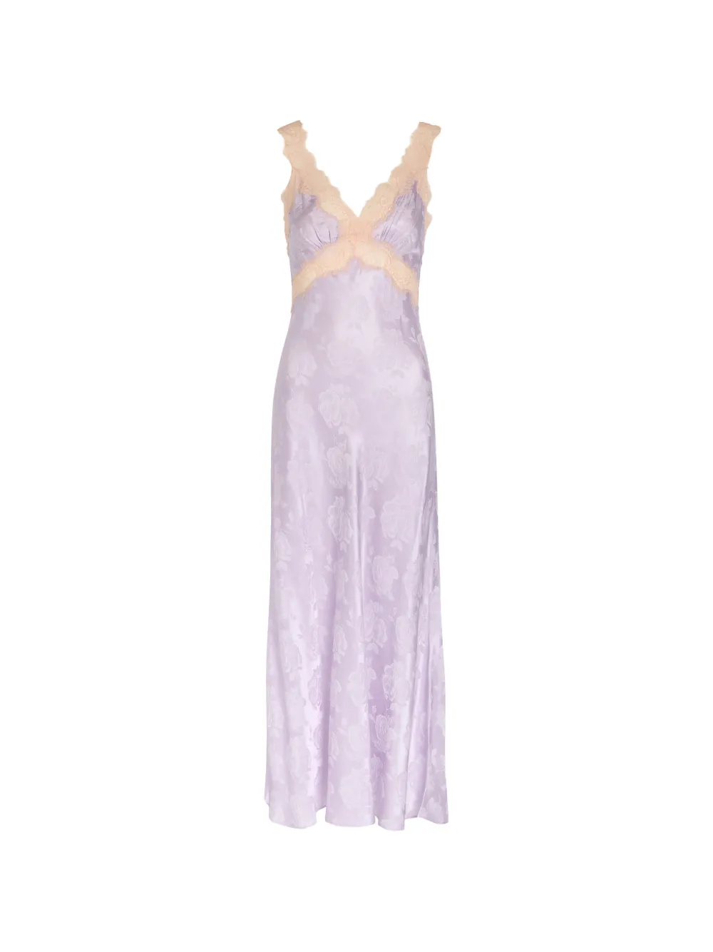 Ronny Kobo Bryn lace-trim maxi dress - Viola