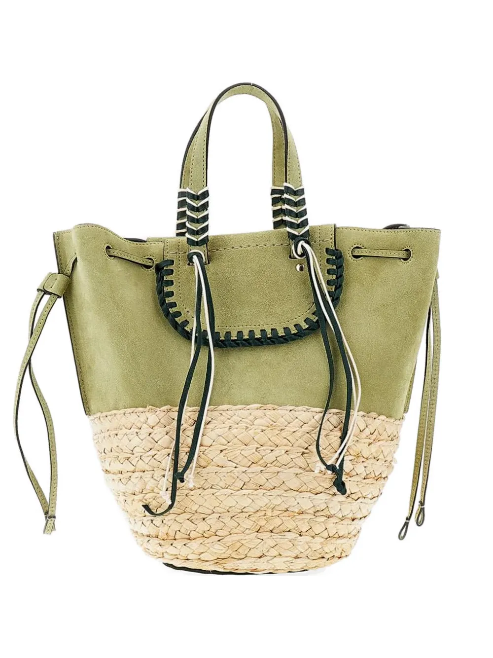 CUBA LAB Bolero panelled bucket bag - Grün