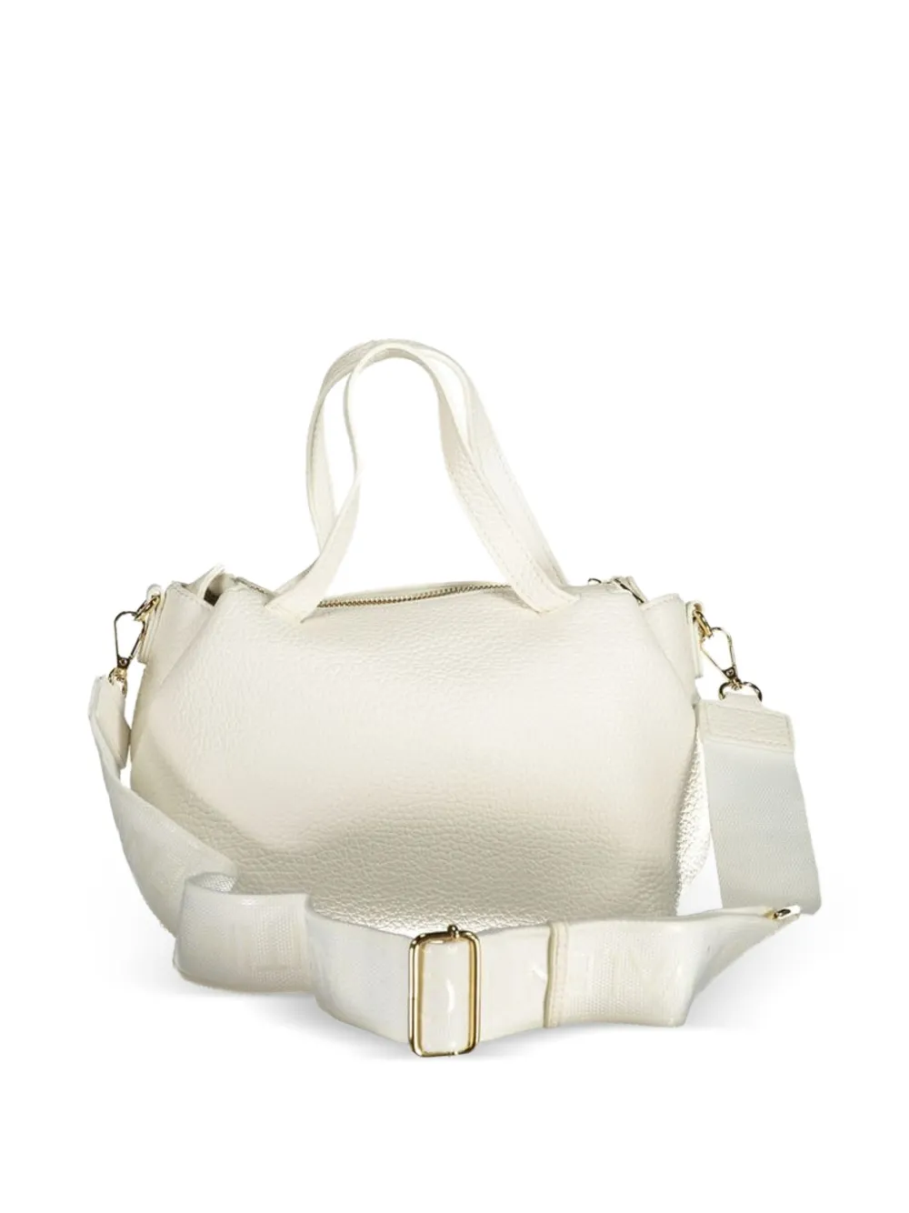 MARIO VALENTINO shopper met structuur en textuur Wit