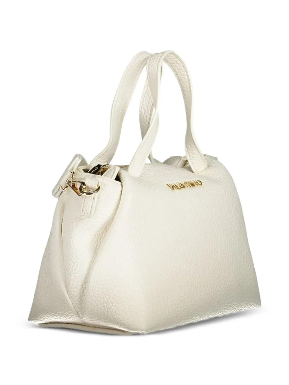 MARIO VALENTINO shopper met structuur en textuur Wit