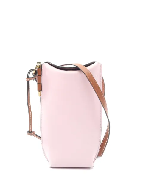 Loewe Pre-Owned 2010-2026 Leather Gate Pocket crossbody bag