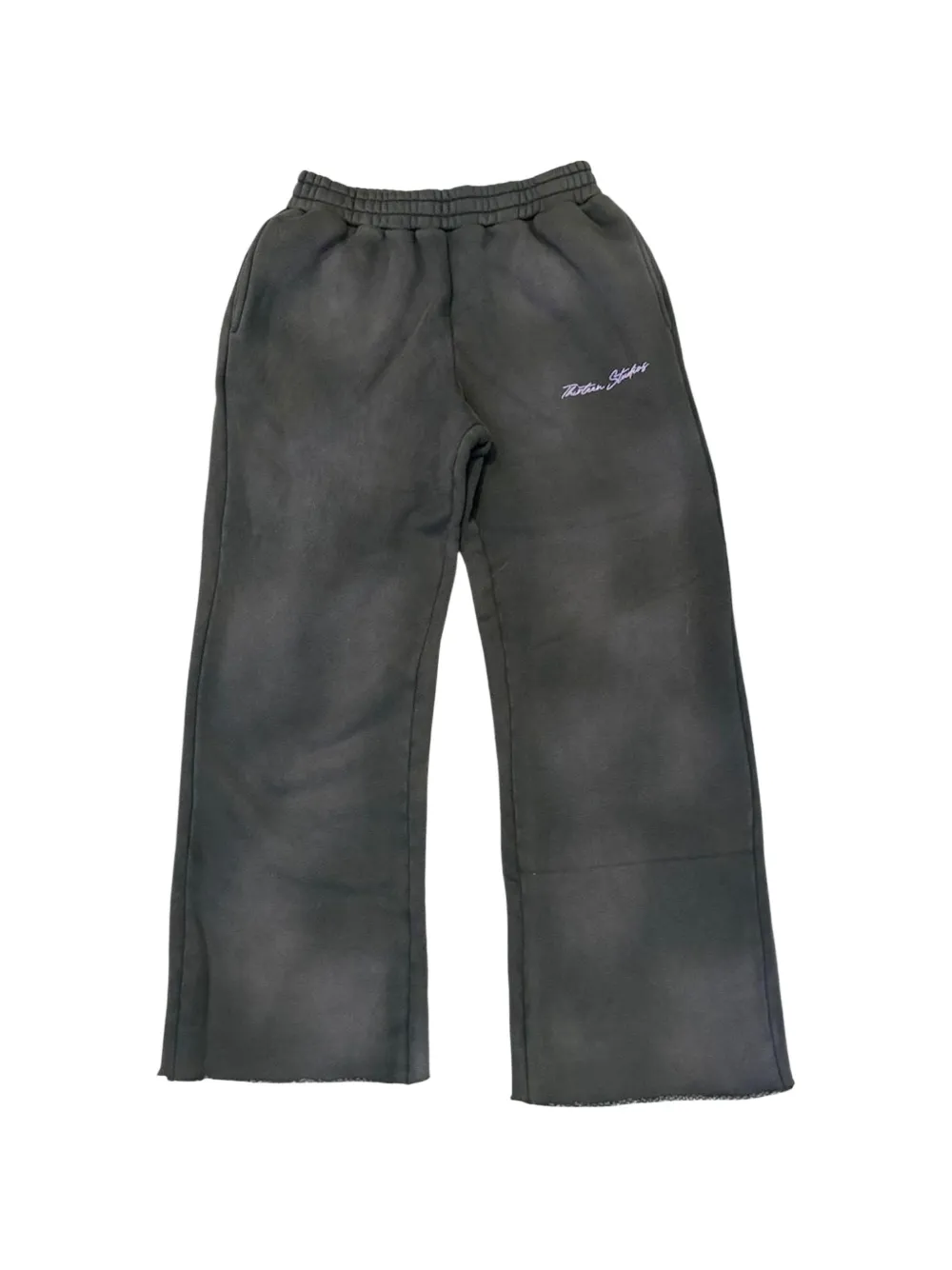 Thirteen Studios star-print wide-leg track pants - Grigio