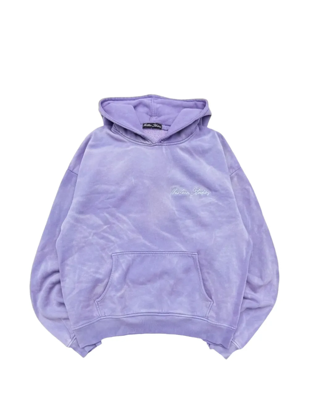 Thirteen Studios faded-effect hoodie - Violett