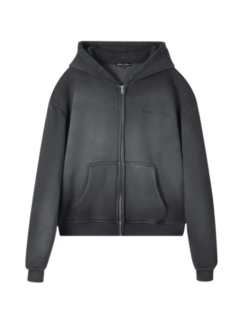Thirteen Studios faded zip-up flag-print hoodie