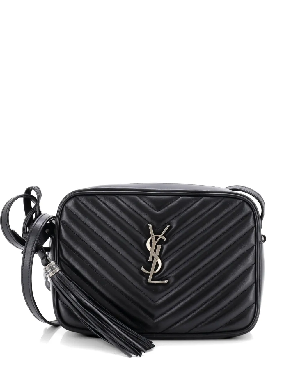 Saint Laurent Pre-Owned Lou Camera Bag Matelasse Chevron Leather Small crossbody bag - Nero