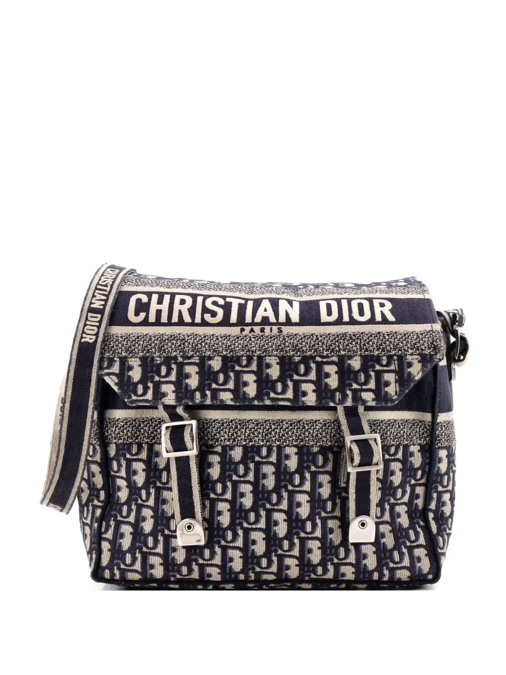 Christian Dior Pre-Owned Diorcamp Messenger Bag Oblique Canvas Small crossbody bag - Blau