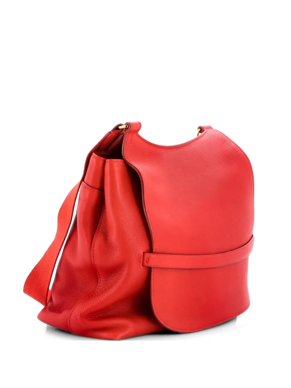 The Row Pre-Owned Sideby Shoulder Bag Leather crossbody bag - Rosso
