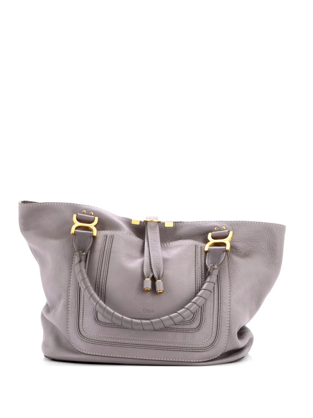 Chloé Pre-Owned Borsa tote Marcie grande - Grigio
