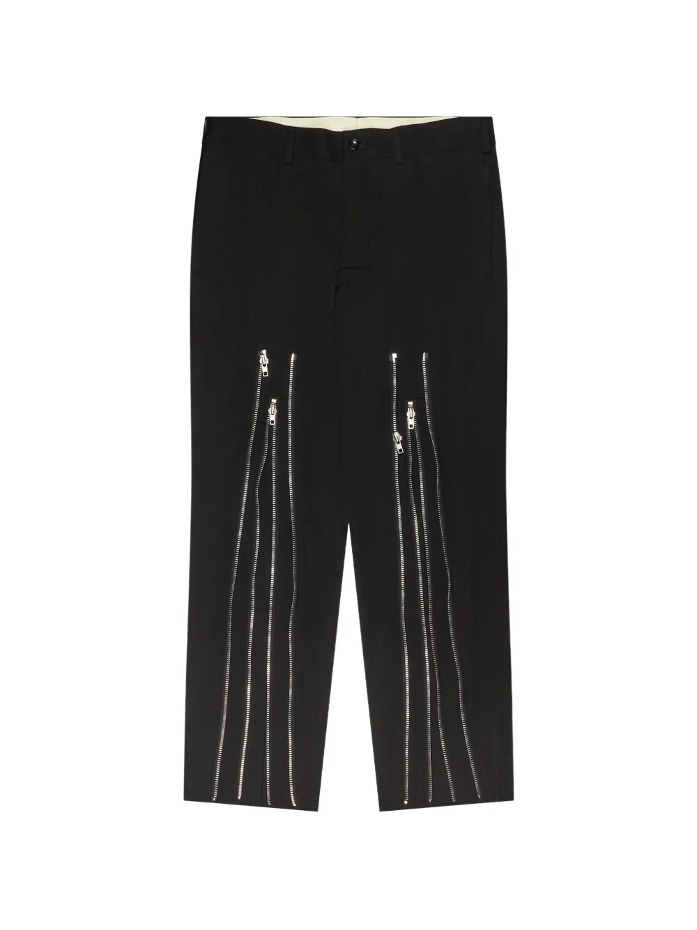 Comme des Garçons Homme zip-detail trousers - Nero