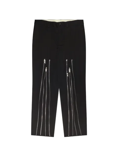 Comme des Garçons Homme pantalones con detalle de cierres