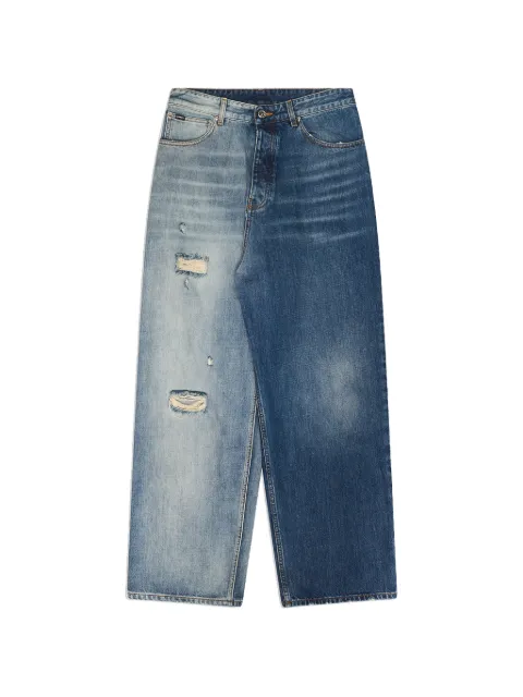VETEMENTS degrade-effect distressed jeans