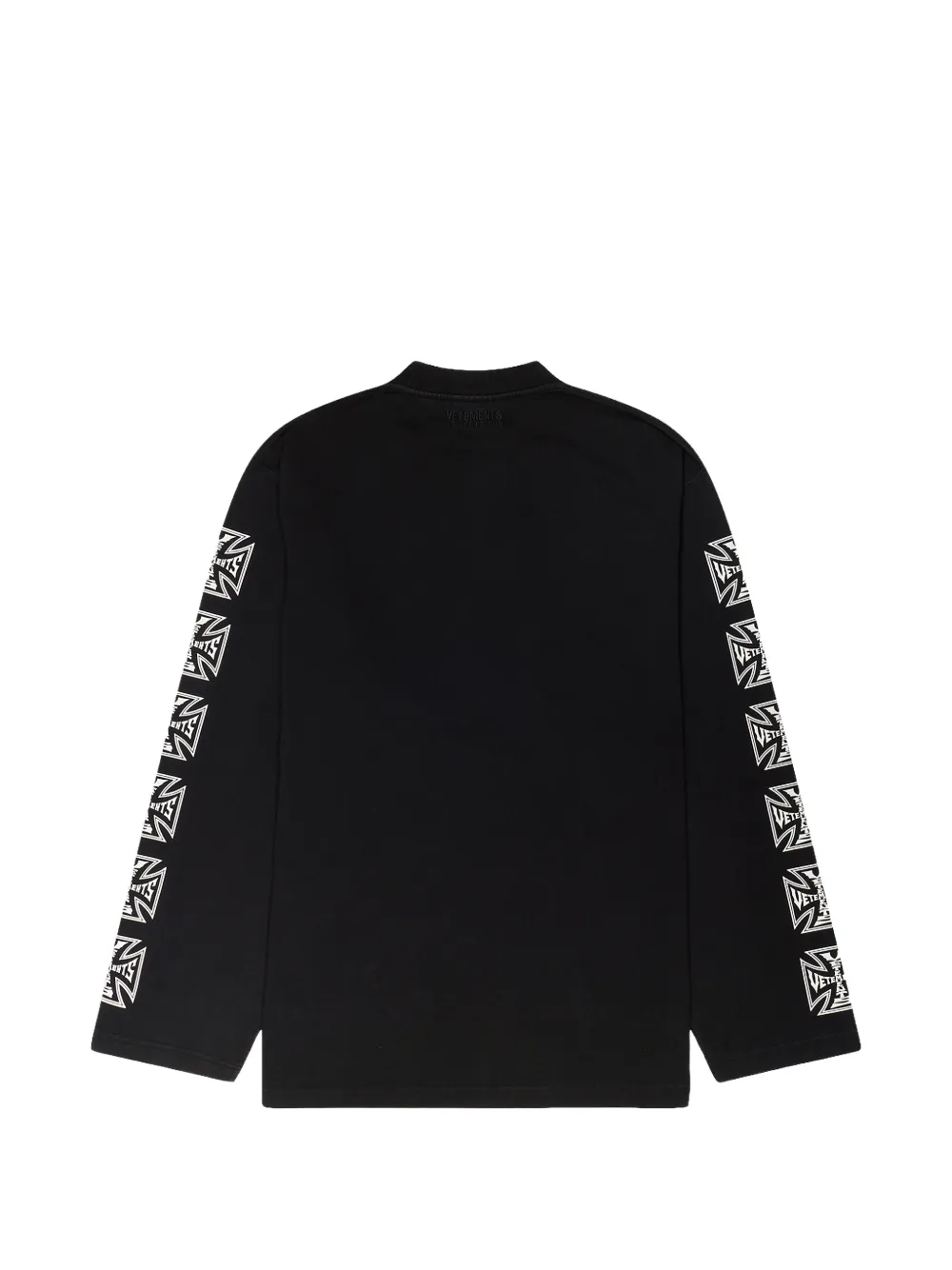 Vetements ロンT VETEMENTS Biker Cross long-sleeve T-shirt | Black | FARFETCH