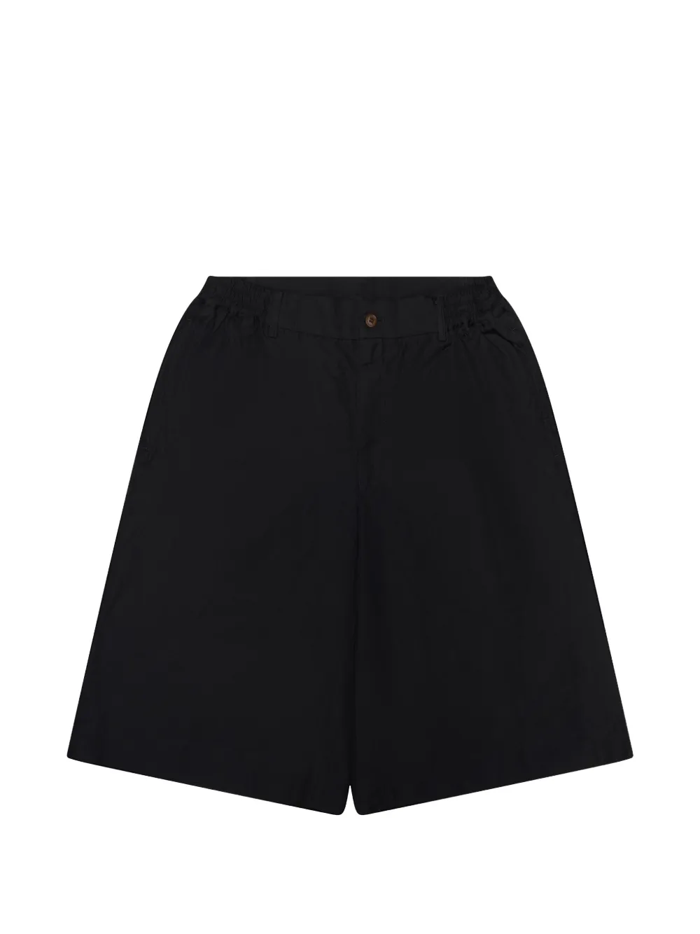 Comme des Garçons Homme Wrinkled wide-leg shorts - Nero