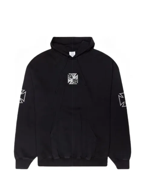 VETEMENTS Triple Biker Cross hoodie