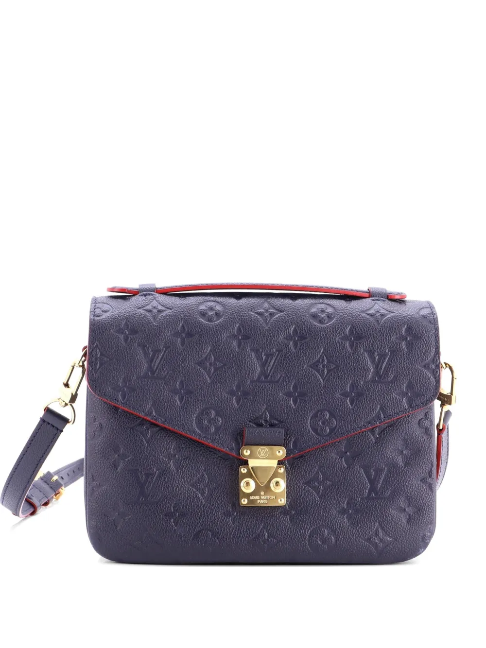Louis Vuitton Pre-Owned Pochette Metis Monogram Empreinte Leather crossbody bag - Blu