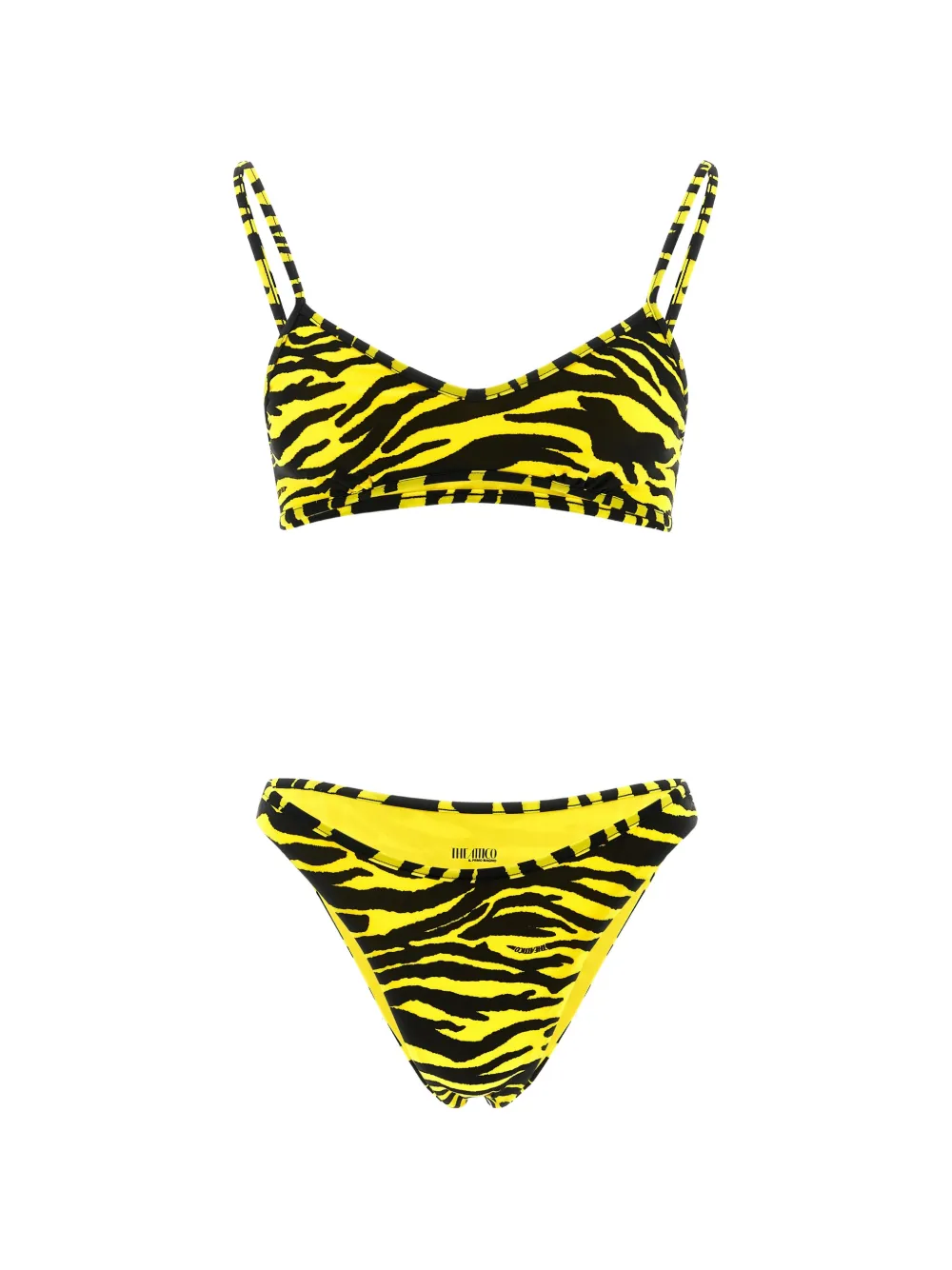 The Attico Il Primo Bagno animal-print bikini - Giallo