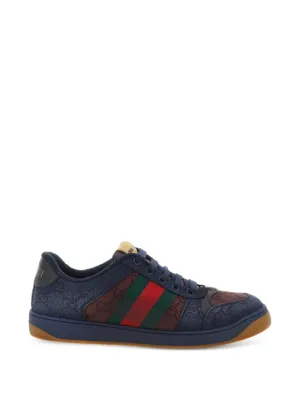 Gucci logo-plaque leather-panel Sneakers | Neutrals | FARFETCH ZA