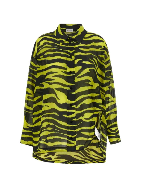 The Attico Il Primo Bagno animal-print cotton shirt