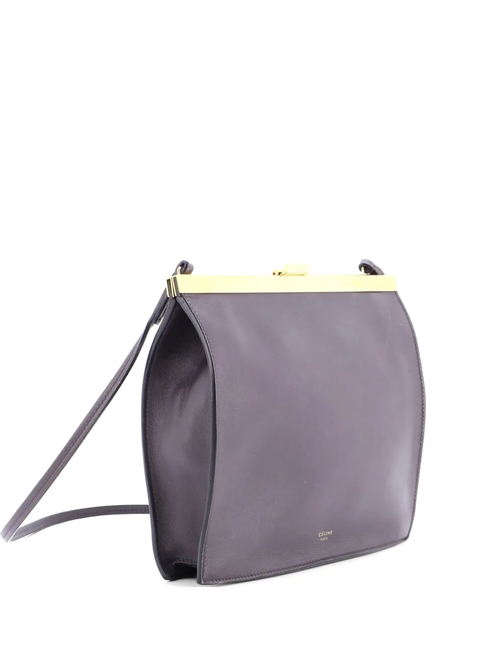 Celine Pre-Owned Clasp Crossbody Bag Leather Mini shoulder bag - Grigio